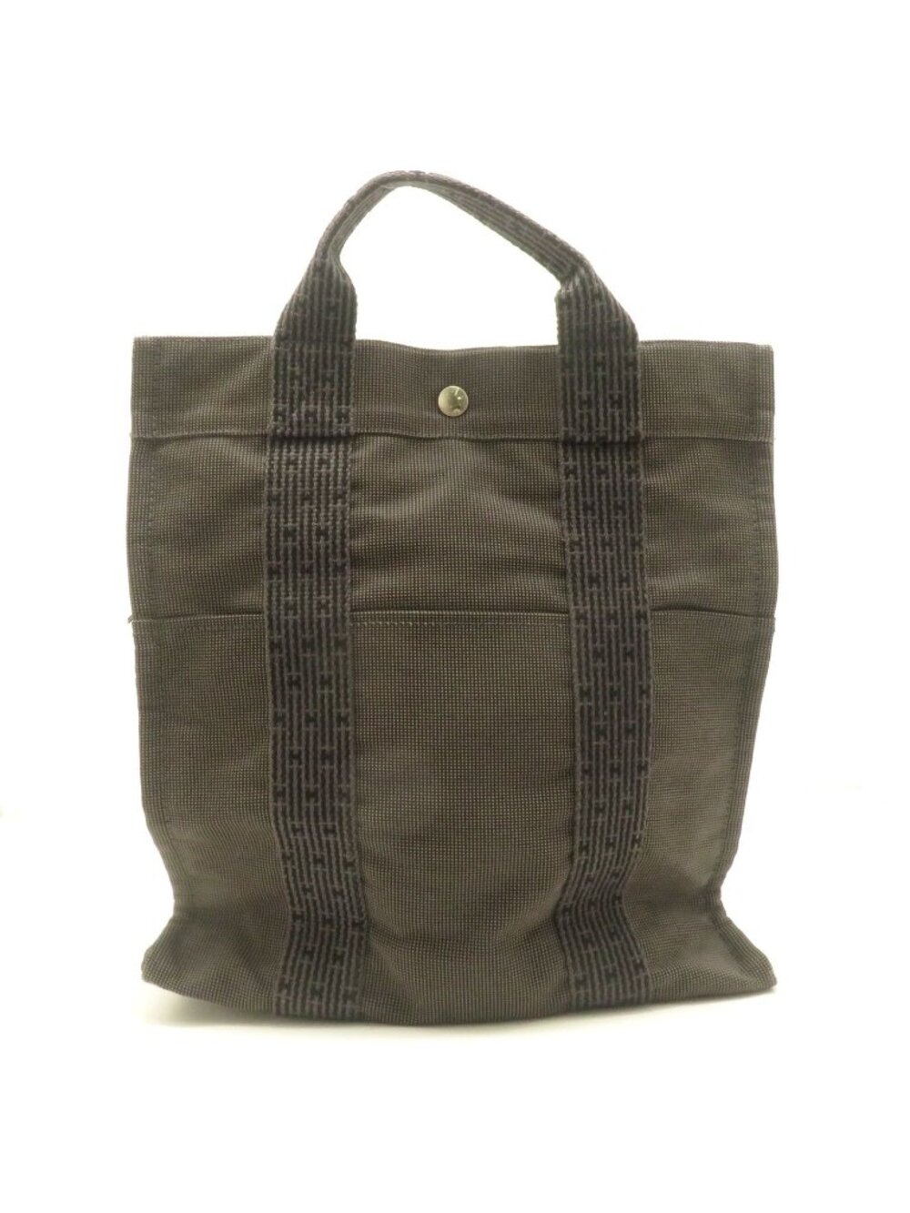Hermes Herline a Dos MM Gray Silver Bag Canvas